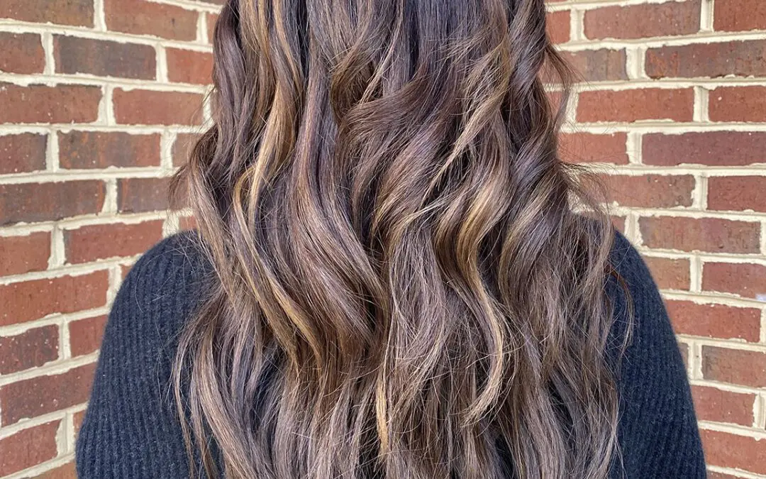 Dimensional Toffee and Chocolate Brunette Balayage with Cascading Waves