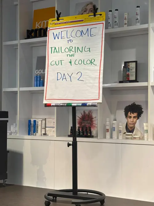 Day two focused on tailoring cut + color—continuing to refine the details that make all the difference. Day two focused on tailoring cut + color—continuing to refine the details that make all the difference.