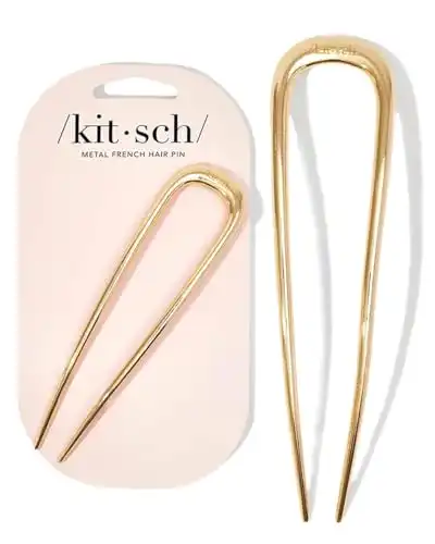 Elegant Gold French Hair Pin for Perfect Buns & Twists